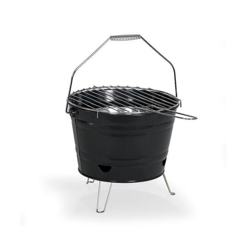 Barbecue portatile a carbonella - LIVOO - DOC327N - Acciaio inox - Superficie di cottura 27 cm - Altezza 24 cm