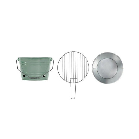 Barbecue portatile a carbonella - Livoo - DOC327V - Verde - Leggero - Pieghevole - Facile da pulire