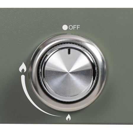 Piastra a gas su carrello - LIVOO - DOC326 - 3 fuochi - Verde / Nero