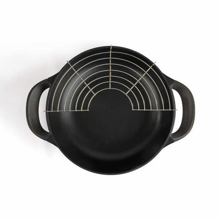 Wok elettrico - LIVOO - DOC128N - 1500W - 4L, 6 persone - 33 cm - Rivestimento antiaderente - Termostato regolabile e rimovibile