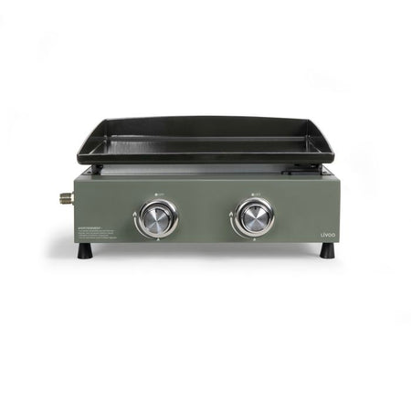 Livoo Gas Plancha 5000w piastra in acciaio smaltato 45,5x35,5cm - DOC323