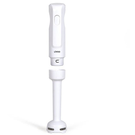 Frullatore a immersione - LIVOO - 300 W - 2 lame in acciaio inox - 1 velocità - 19.000 giri/min - Bianco