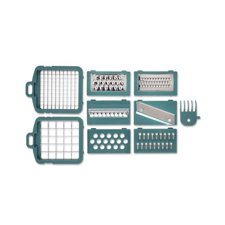 Mandolina multifunzione - Livoo - MEN435 - 8 lame in acciaio inox - Vassoio di raccolta da 1,5 l - Sicura da usare