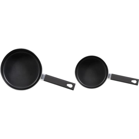 Set di 2 pentole - LIVOO - MEP154R - Antiaderente senza PFOA né PFOS - Manico in silicone - Tutti i piani cottura, inclusa induzione