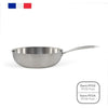 Wok in acciaio inox - LIVOO - MEP162 -  28 cm - Acciaio inox - Tutti i piani cottura, compresi induzione e forno - Prodotto in Francia