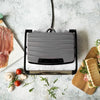 LIVOO DOC232G - Griglia compatta - 23x15cm - Rivestimento antiaderente - Spia di riscaldamento - Cerniera regolabile