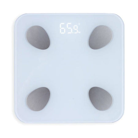 LIVOO DOM428 - Bilancia connessa - 13 indicatori - Piatto in vetro temperato - Peso fino a 180 kg