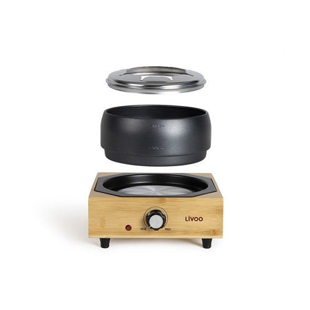 Set per fonduta elettrico - LIVOO - DOC287 - 800W - 2L - 8 persone - Termostato regolabile - Pentola antiaderente senza PFAS