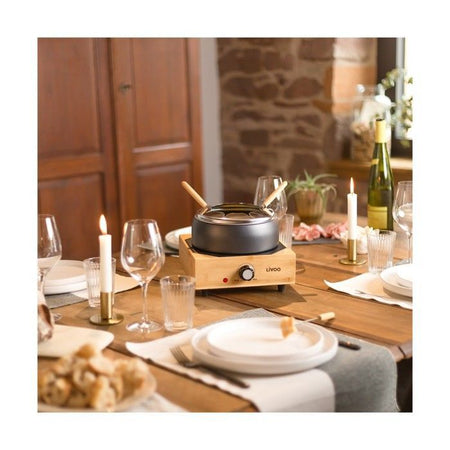 Set per fonduta elettrico - LIVOO - DOC287 - 800W - 2L - 8 persone - Termostato regolabile - Pentola antiaderente senza PFAS