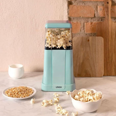 Macchina per popcorn - LIVOO - DOM497 - 1200W - Fino a 100 g di cereali - Blu