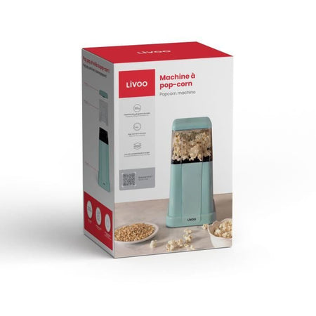Macchina per popcorn - LIVOO - DOM497 - 1200W - Fino a 100 g di cereali - Blu