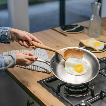 Brigade - Padella in acciaio inox 20 cm - LIVOO - MEP157 - Triplo strato in acciaio inox - Adatta a tutti i piani cottura, anche a induzione - Prodotto in Francia