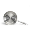 Brigade - Padella in acciaio inox 24 cm - LIVOO - MEP158 - Triplo strato in acciaio inox - Adatta a tutti i piani cottura, anche a induzione - Prodotto in Francia
