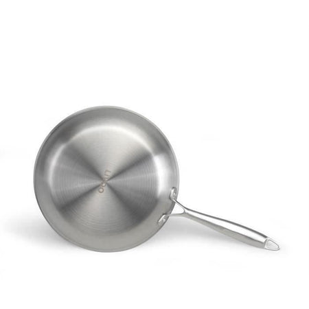 Brigade - Padella in acciaio inox 24 cm - LIVOO - MEP158 - Triplo strato in acciaio inox - Adatta a tutti i piani cottura, anche a induzione - Prodotto in Francia