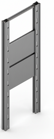 Tamponatura laterale in lamiera VERNICIATA dogata per scaffalatura (PxH) cm. 30x200h