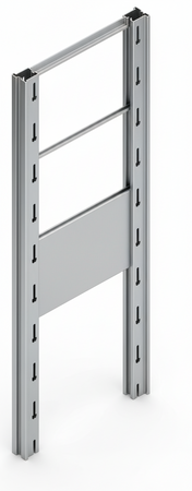 Tamponatura laterale in lamiera VERNICIATA dogata per scaffalatura (PxH) cm. 40x250h