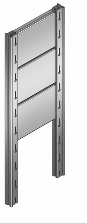 Tamponatura laterale in lamiera VERNICIATA dogata per scaffalatura (PxH) cm. 80x250h