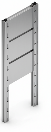 Tamponatura laterale in lamiera VERNICIATA dogata per scaffalatura (PxH) cm. 30x300h