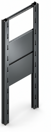 Tamponatura laterale in lamiera ZINCATA dogata per scaffalatura (PxH) cm. 40x180h