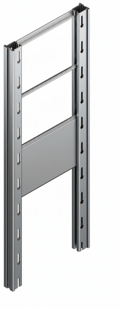 Tamponatura laterale in lamiera ZINCATA dogata per scaffalatura (PxH) cm. 60x200h