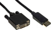 LINK CAVO DISPLAYPORT MASCHIO - DVI MASCHIO CONTATTI DORATI MT. 3
