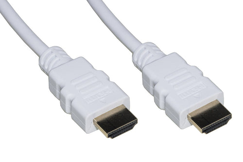Cavo Hdmi 4Kx2K Per Pc, Notebook, Hdtv, Ecc Contatti Dorati Mt 2 Colore Bianco