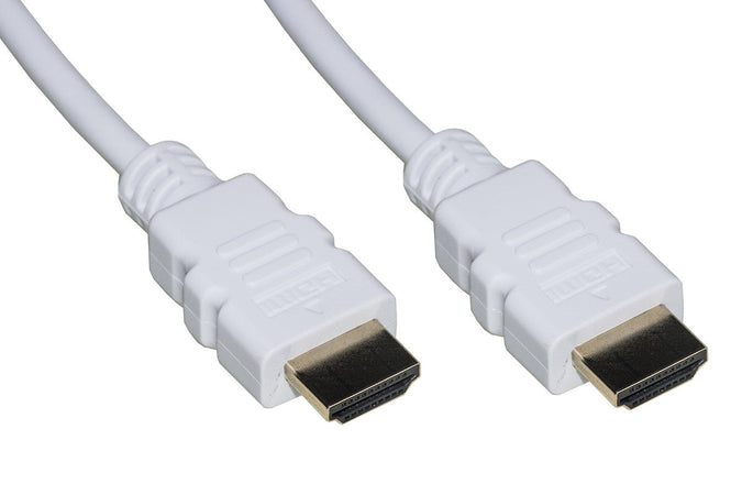 Cavo Hdmi 4Kx2K Per Pc, Notebook, Hdtv, Ecc Contatti Dorati Mt 2 Colore Bianco