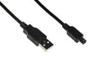 Cavo Usb 2.0 Mini B 5 Poli Per Ricarica O Trasmissione Dati In Rame Mt.1