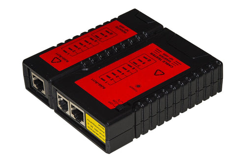 Tester Di Rete Per Cavi 6 E 8 Poli, Rj11 E Rj45 Con Unita' Locale E Remota Con 8 Led + Schermatura