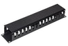Pannello Guidacavi Per Armadi Rack 19 2U A Gabbia Nero 483X88X70 Mm In Metallo