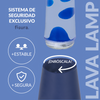 FISURA Lampada lava monocromatica blu