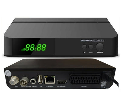 Decoder DIPROGRESS DPST220X Combo DVB-T2 DVB-S2 DVB-S2X Multistream