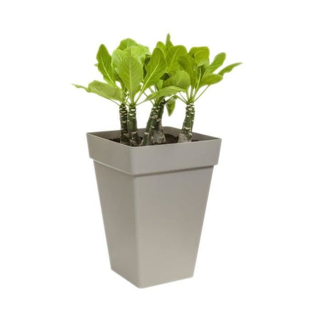 Vaso da fiori quadrato alto 30 - Bianco - Elho Loft Urban - 100% riciclato
