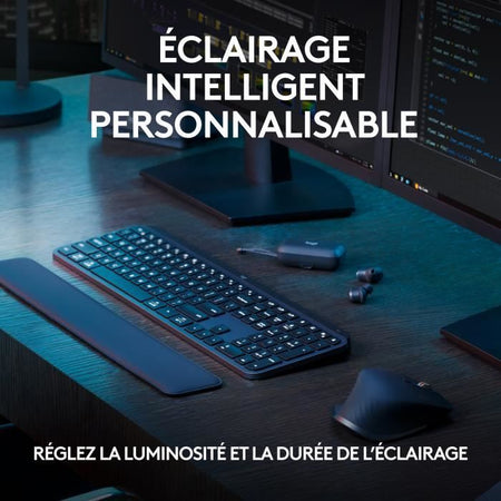 Tastiera Wireless - LOGITECH - MX Keys S - Bluetooth - Retroilluminata - Tasti silenziosi - Grafite