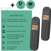 Telefono fisso cordless - LOGICOM - DECT ILOA 255T DUO - Nero - Con segreteria telefonica