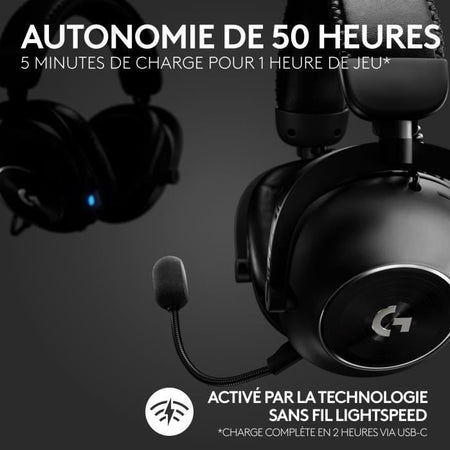 Cuffie da gioco - Wireless - LOGITECH G - PRO X 2 Lightspeed - Nere