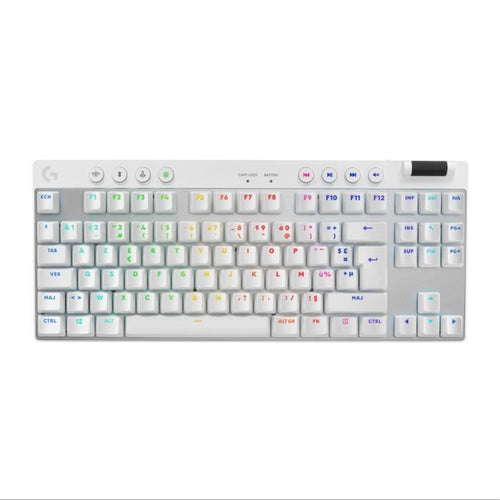 Tastiera da gioco - wireless - LOGITECH G - G Pro X TKL Lightspeed - USB - AZERTY - Bianca