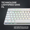 Tastiera da gioco - wireless - LOGITECH G - G Pro X TKL Lightspeed - USB - AZERTY - Bianca