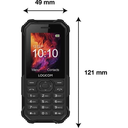 Telefono cellulare - LOGICOM - XTREM 40 - Nero