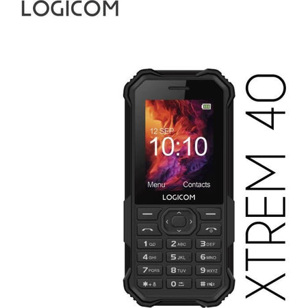 Telefono cellulare - LOGICOM - XTREM 40 - Nero