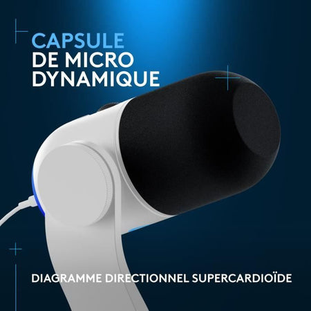 Un microfono da gioco RGB premium alimentato da LIGHTSYNC, dotato di una capsula dinamica personalizzata e di un software avanzato, Mid-range Capsule