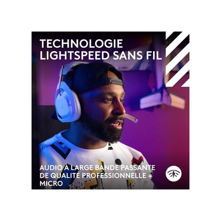 Cuffie da gioco - Wireless - Logitech G - Astro A50 Lightspeed Pro-G Graphene - Xbox, PS5, Switch, PC/Mac - Bianco