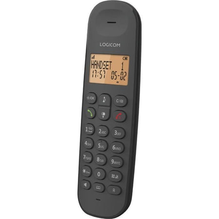 Telefono fisso cordless - LOGICOM - DECT ILOA 150 SOLO - Nero - Senza segreteria telefonica