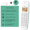 Telefono fisso cordless - LOGICOM - DECT ILOA 150 SOLO - Bianco - Senza segreteria telefonica