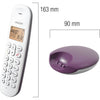 Telefono fisso cordless - LOGICOM - DECT ILOA 150 SOLO - Melanzana - Senza segreteria telefonica