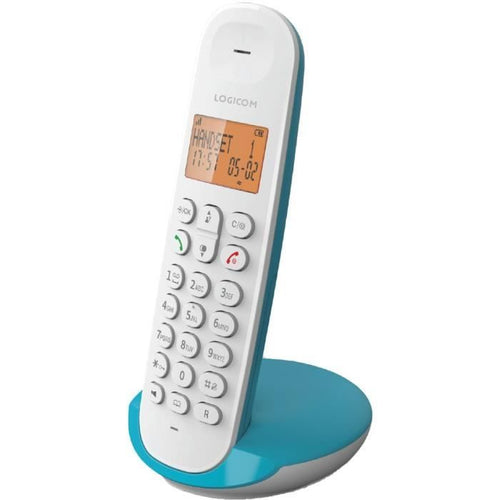 Telefono cordless fisso - LOGICOM - DECT ILOA 150 SOLO - Turchese - Senza segreteria telefonica