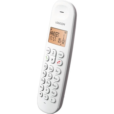 Telefono cordless fisso - LOGICOM - DECT ILOA 155T SOLO - Tortora - Con segreteria telefonica