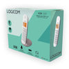 Telefono cordless fisso - LOGICOM - DECT ILOA 155T SOLO - Tortora - Con segreteria telefonica