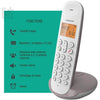 Telefono cordless fisso - LOGICOM - DECT ILOA 155T SOLO - Tortora - Con segreteria telefonica