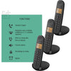 Telefono fisso cordless - LOGICOM - DECT ILOA 350 TRIO - Nero - Senza segreteria telefonica